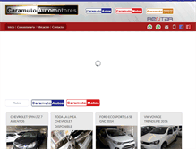 Tablet Screenshot of caramutoautomotores.com